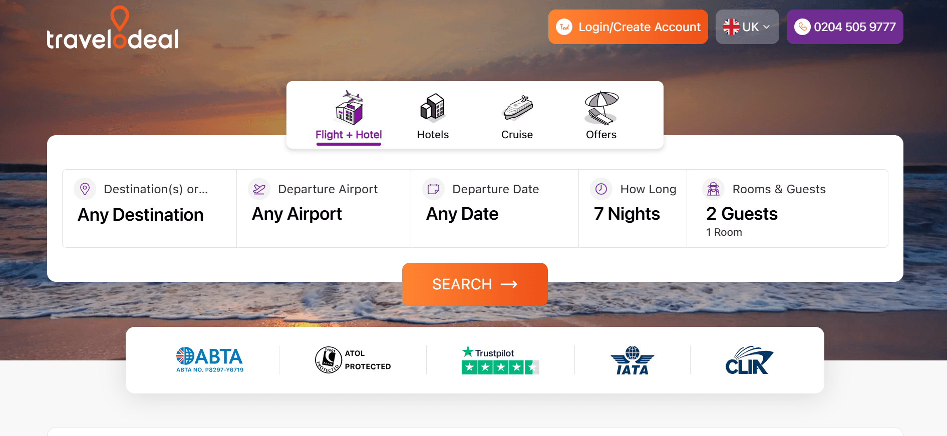 Travelodeal project preview